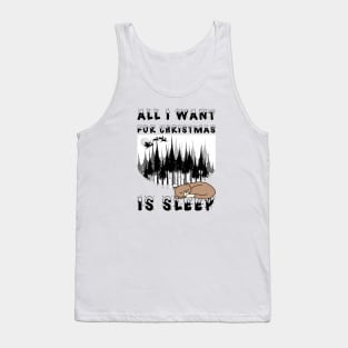 Cat sleep for christmas Tank Top